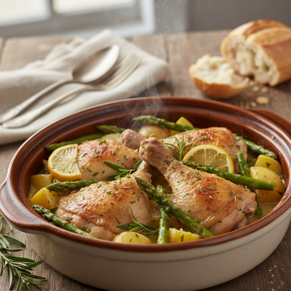 Slow Cooker Lemon Tarragon Chicken Delight recipe
