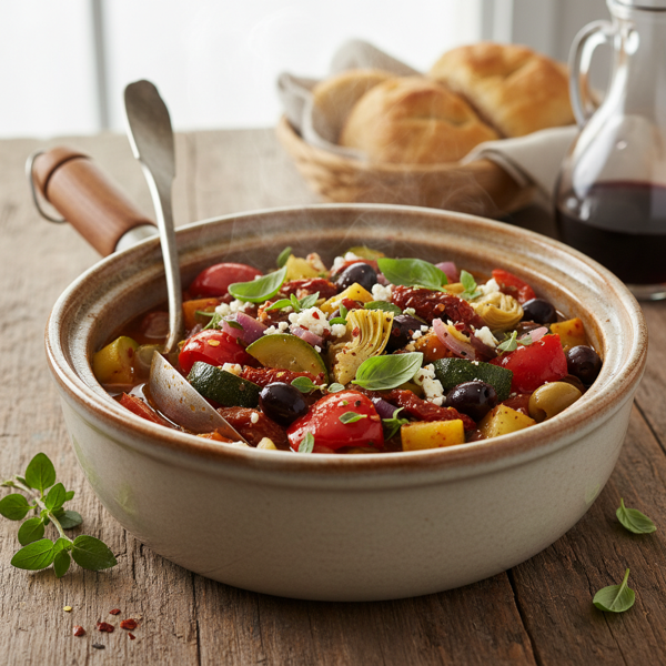 Slow Cooker Mediterranean Vegetable Medley recipe