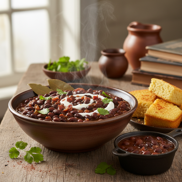 Slow Cooker Smoky Sweet Black Beans recipe