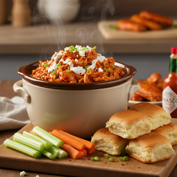 Slow Cooker Spicy Buffalo Chicken Delight recipe