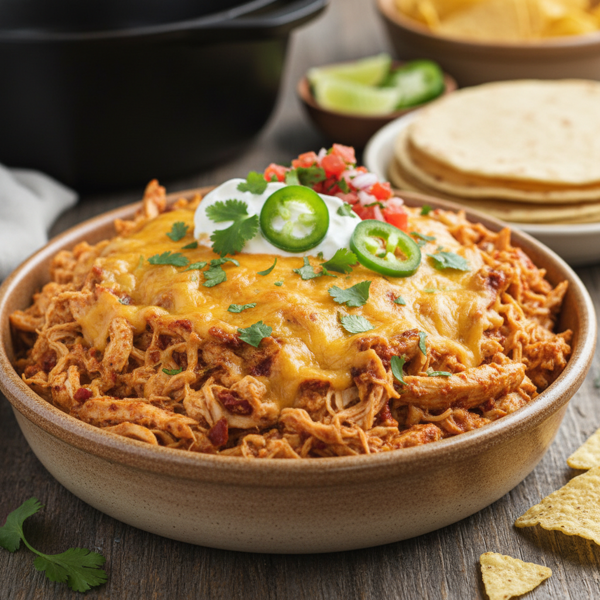 Slow Cooker Spicy Taco Chicken Bliss recipe