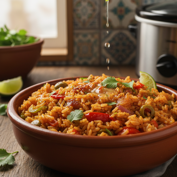 Slow Cooker Zesty Spanish Rice recipe