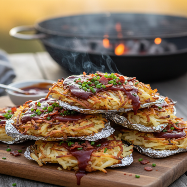 Smoky BBQ Grilled Hash Brown Packets recipe