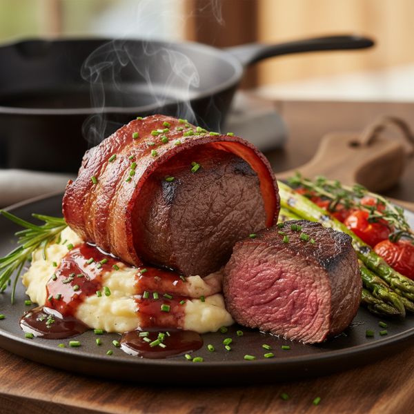 Smoky Bacon-Wrapped Filet Mignon Delight recipe