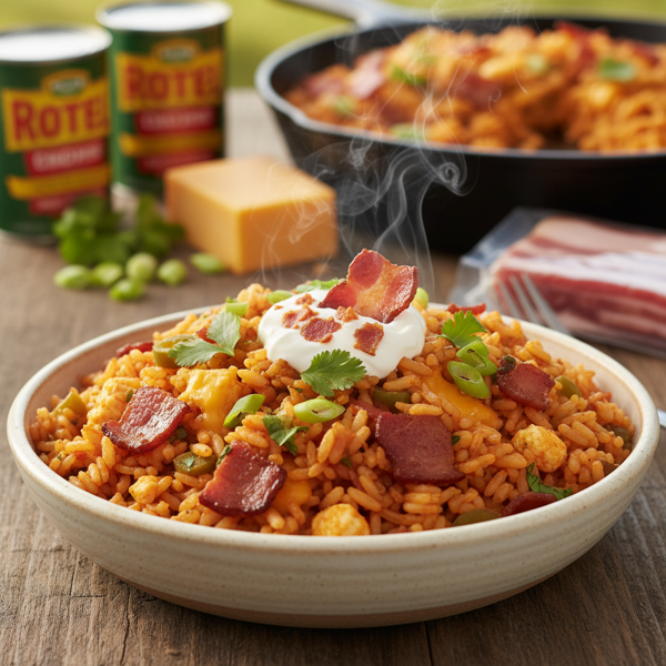 Smoky Bacon Rotel Rice recipe