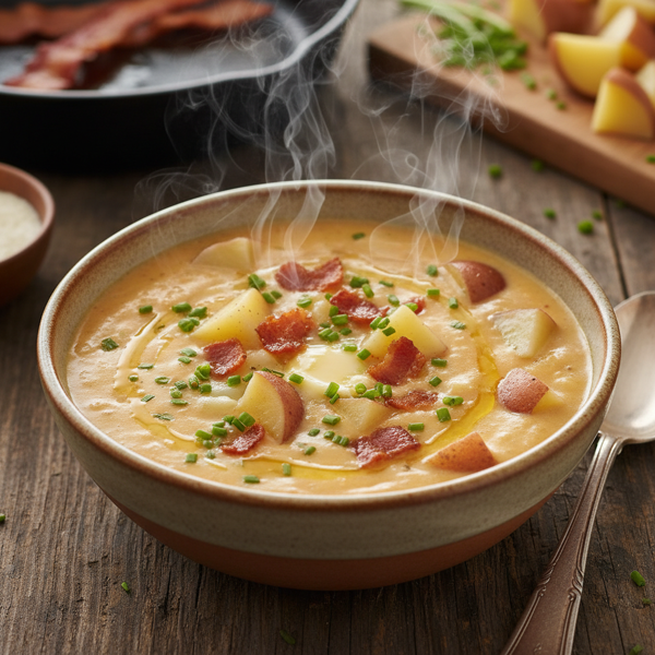 Smoky Bacon and Hearty Potato Chowder recipe