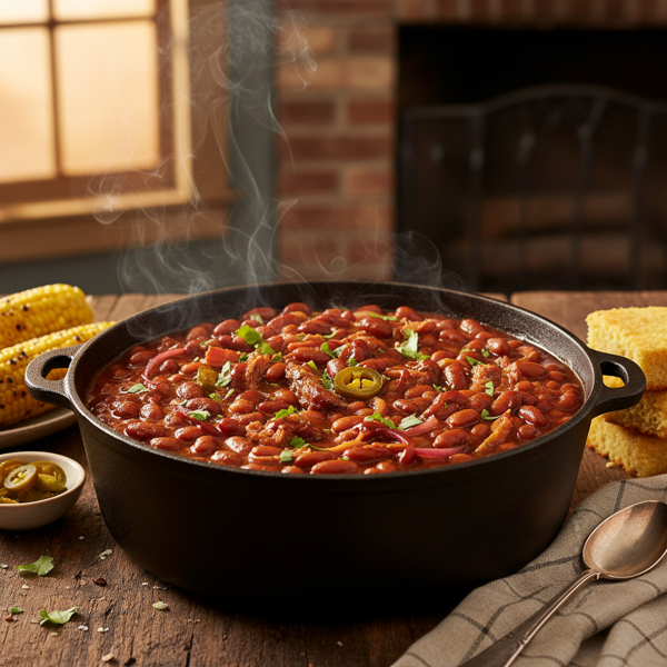Smoky Barbecue Beans with a Kick recipe