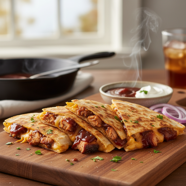 Smoky Barbecue Chicken Quesadillas recipe