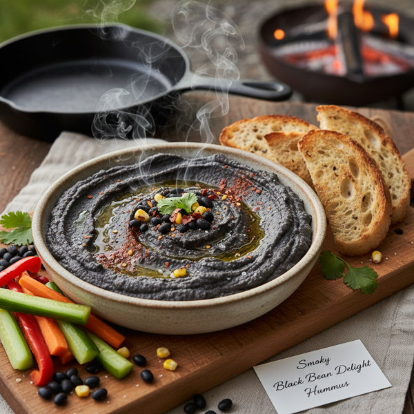 Smoky Black Bean Delight Hummus recipe