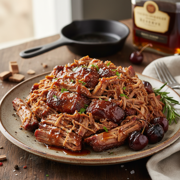 Smoky Bourbon-Glazed Pulled Pork Delight recipe