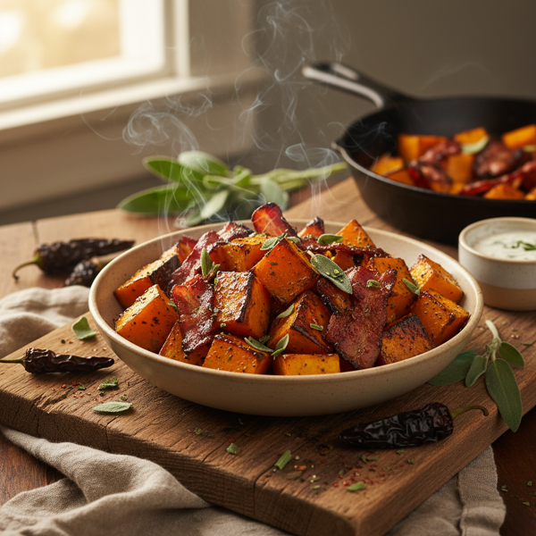 Smoky Butternut Squash & Bacon Delight recipe