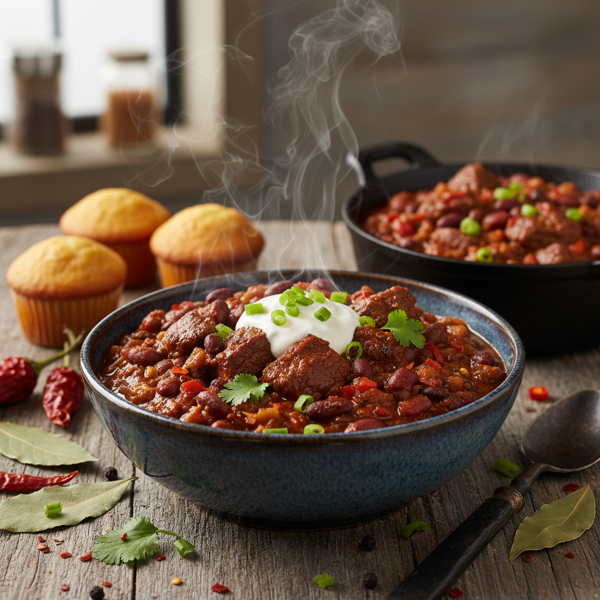 Smoky Cajun Beef Chili recipe