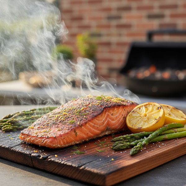 Smoky Cedar-Plank Baked or Grilled Salmon recipe
