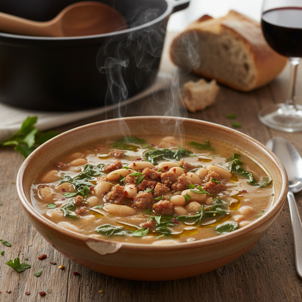 Smoky Chard and White Bean Comfort Soup recipe