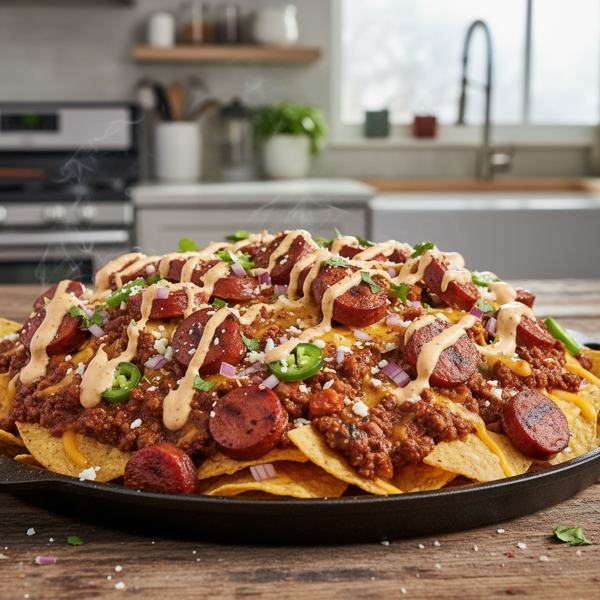 Smoky Chili Dog Nacho Supreme recipe