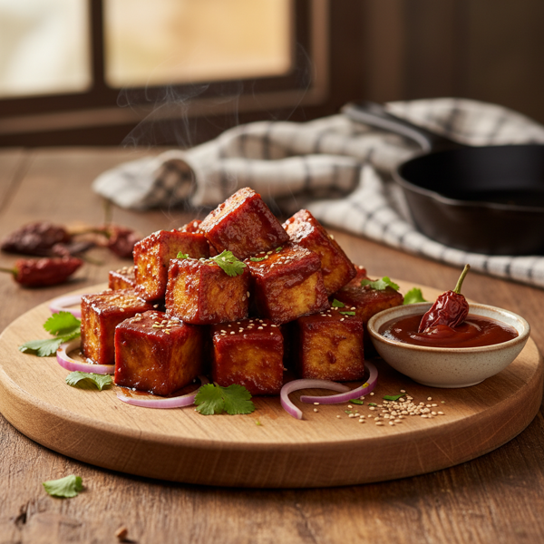 Smoky Chipotle Barbecue Tofu Delight recipe