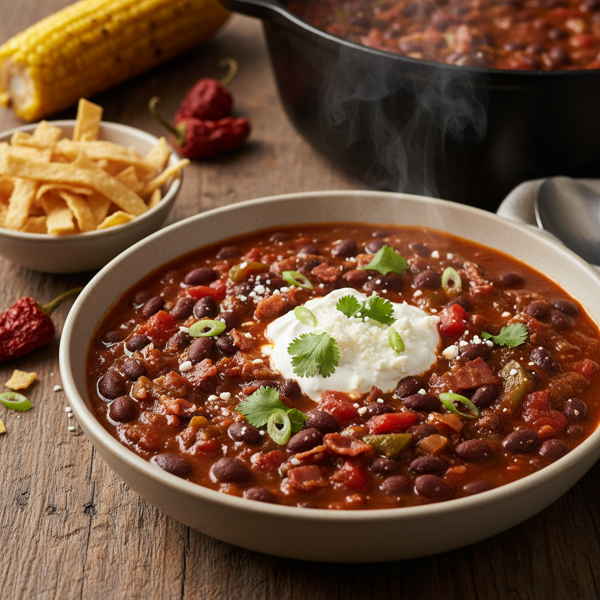 Smoky Chipotle Black Bean Chili recipe