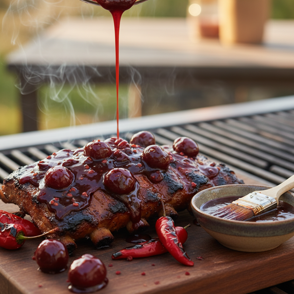 Smoky Chipotle Cherry BBQ Glaze recipe