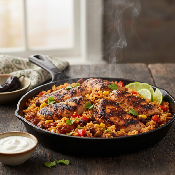 Smoky Chipotle Chicken and Rice Delight recipe