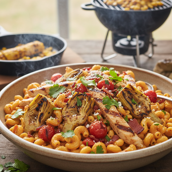 Smoky Chipotle & Artichoke Pasta Salad recipe