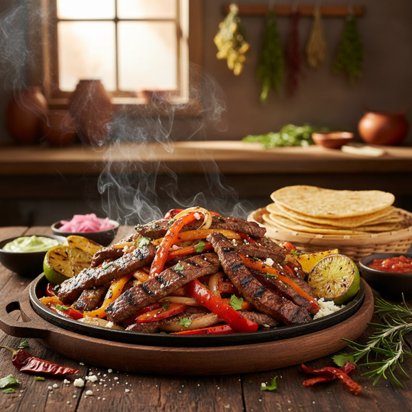 Smoky Citrus Grilled Steak Fajitas recipe