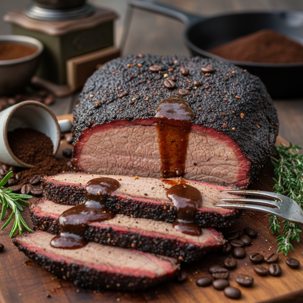 Smoky Coffee-Infused Texas Brisket recipe