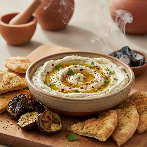 Smoky Eggplant Tahini Dip recipe