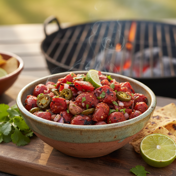 Smoky Grilled Salsa Roja recipe