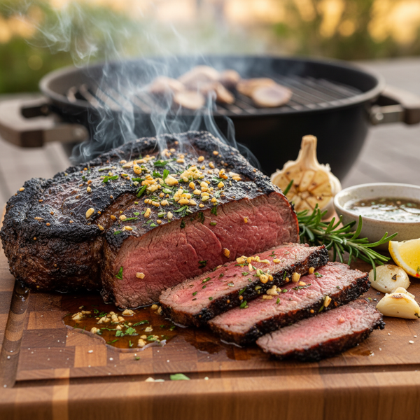 Smoky Grilled Tri-Tip with Garlic Marinade recipe