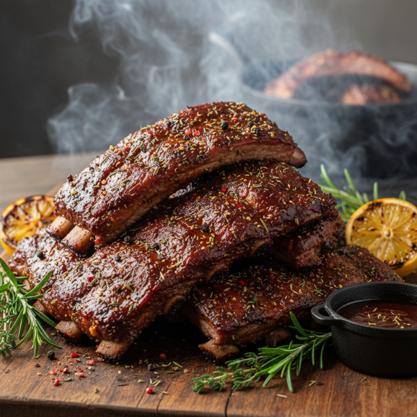 Smoky Herb-Rubbed Baby Back Ribs recipe