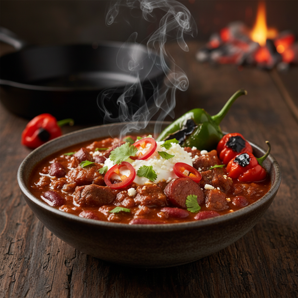 Smoky Inferno Firehouse Chili recipe