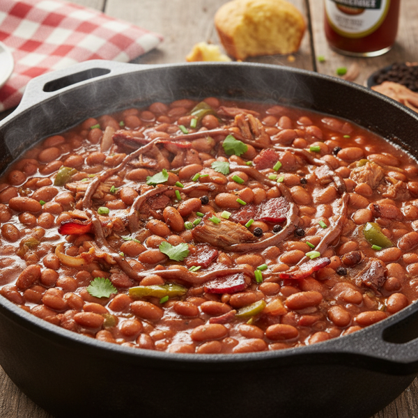 Smoky KC Style Barbecue Baked Beans recipe