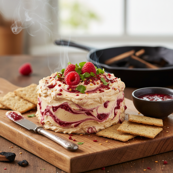 Smoky Raspberry Chipotle Cream Cheese Spread recipe