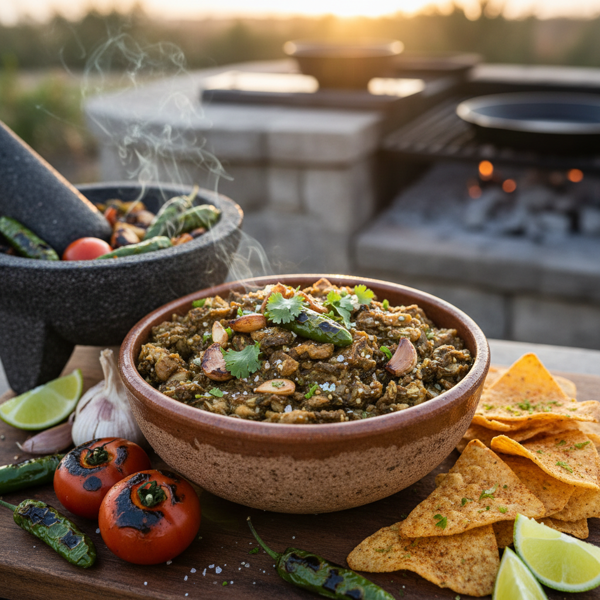 Smoky Roasted Tomatillo Salsa Verde recipe