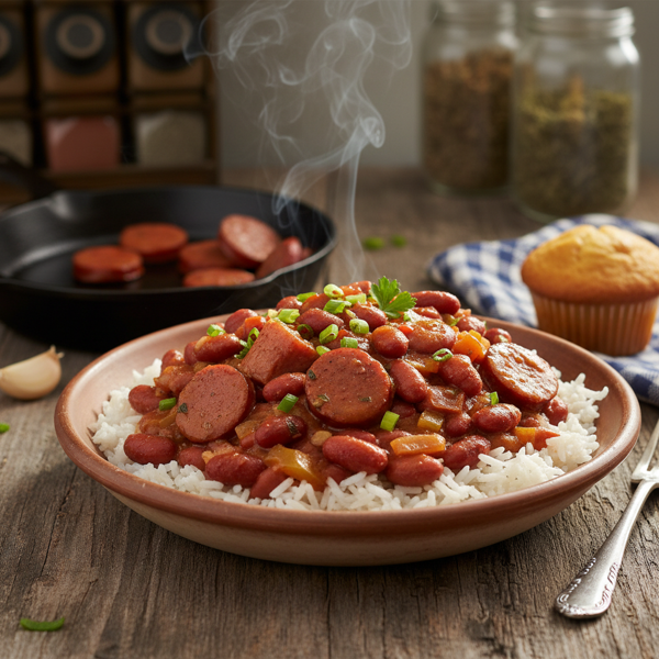 Smoky Southern Red Beans and Rice recipe