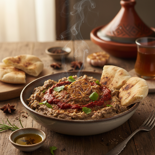Smoky Spiced Mashed Eggplant recipe