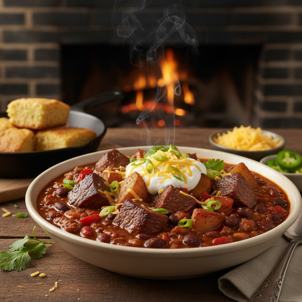 Smoky Texas Steak and Potato Chili recipe
