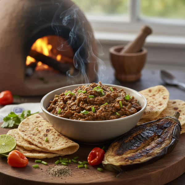 Smoky Trinidadian Eggplant Spread recipe