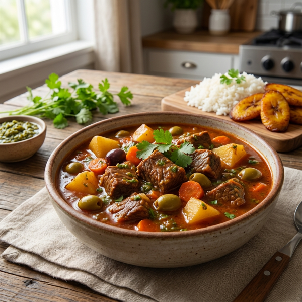 Sofrito-Infused Puerto Rican Beef Stew recipe