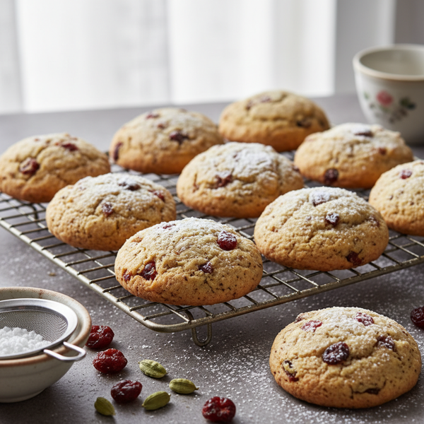 Soft Cherry Cardamom Bliss Cookies recipe