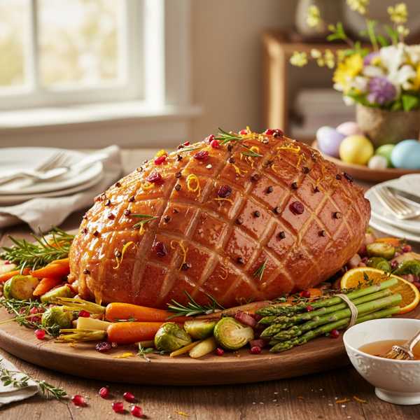 Soma Sengupta's Festive Honey-Glazed Easter Ham recipe