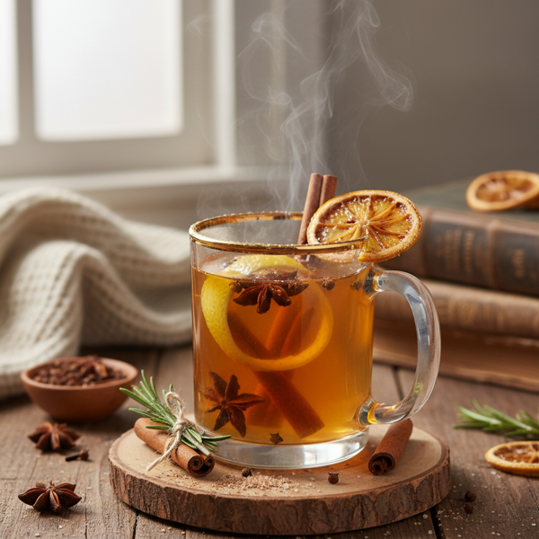 Soothing Spiced Lemon Rum Elixir recipe