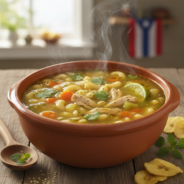 Sopa de Pollo con Fideos: Puerto Rican Comfort Soup recipe