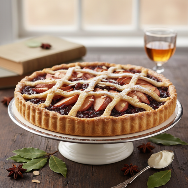 Sophisticated Pear and Mincemeat Tart recipe