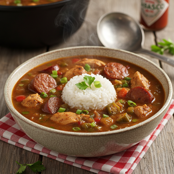 Soulard's Champion Chicken and Sausage Gumbo recipe