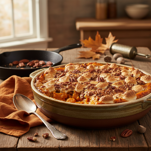 Soulful Baked Sweet Potato Casserole recipe