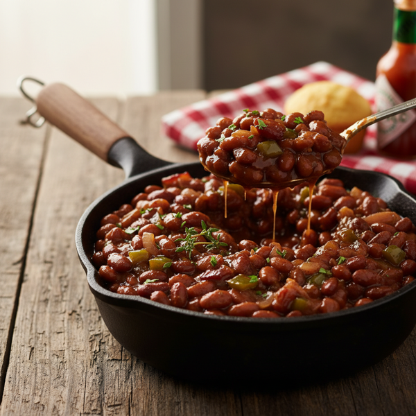 Soulful Southern Style Baked Beans recipe