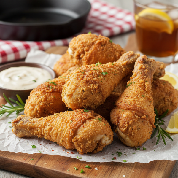 Southern-Style Crispy Fried Chicken Drumsticks recipe