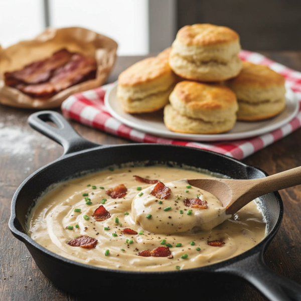 Southern-style Creamy Bacon Gravy recipe