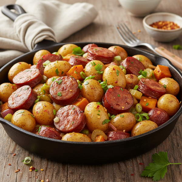 Southern Andouille Potato Delight recipe